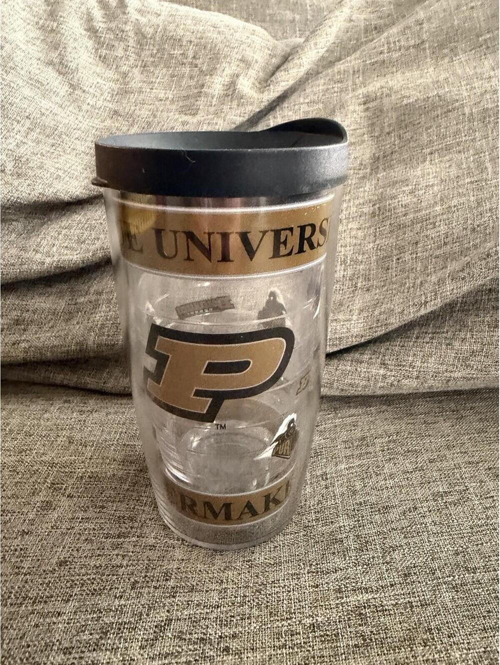 Tervis Tumbler Purdue Boilermakers Insulated 16 Ounce Tumbler Black Lid